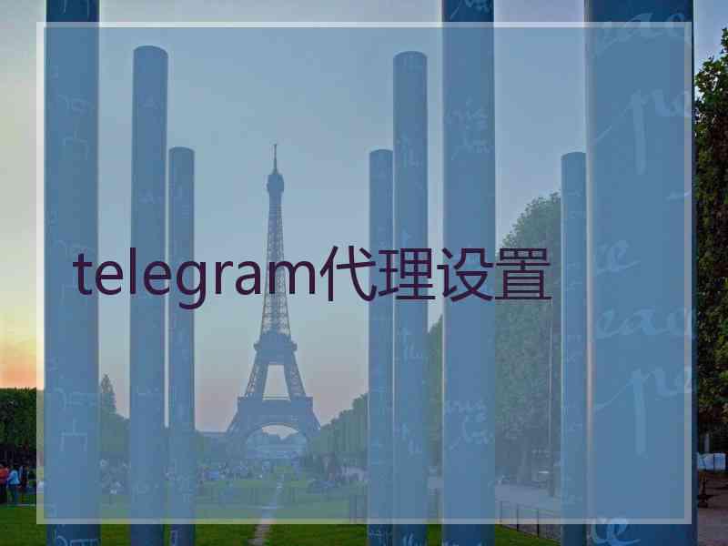 telegram代理设置