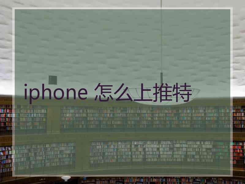 iphone 怎么上推特