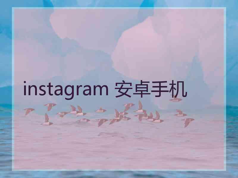 instagram 安卓手机