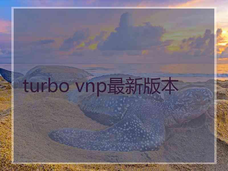 turbo vnp最新版本